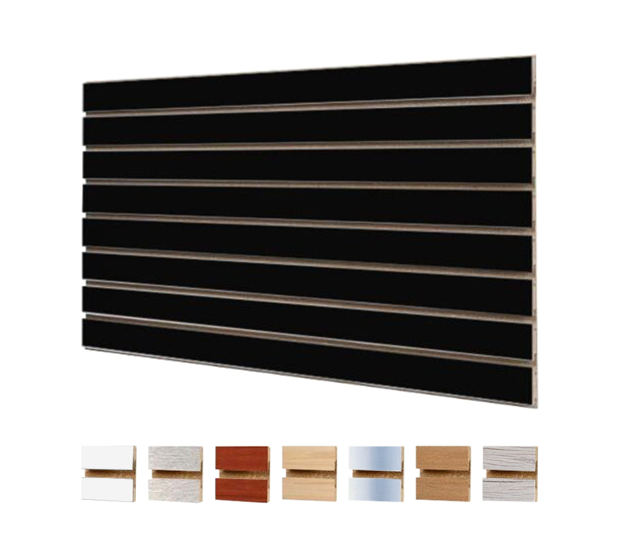 4′ x 8′ Slatwall Panel (Pack Of 1) – Black