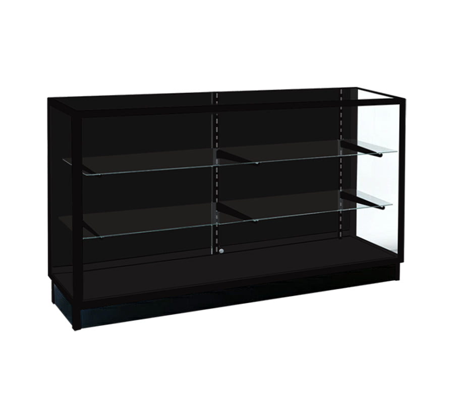 6′ Black Standard Extra Vision Display Case