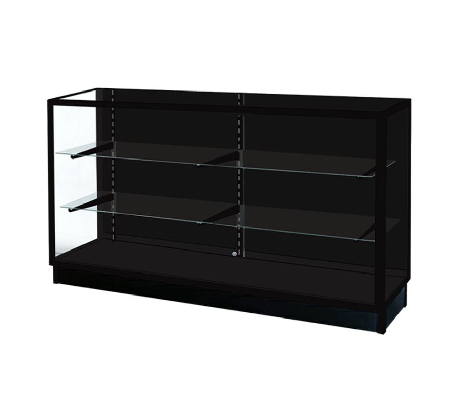 6′ Black Standard Extra Vision Display Case