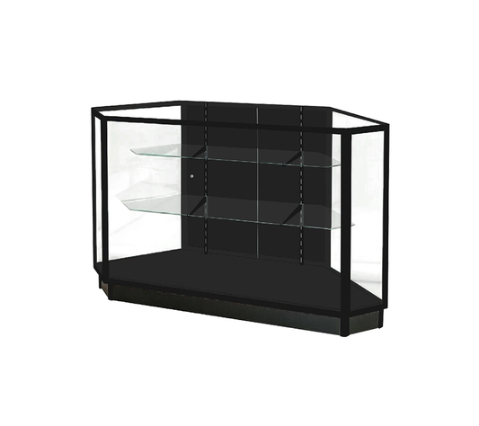 Black Corner Standard Extra Vision Display Case