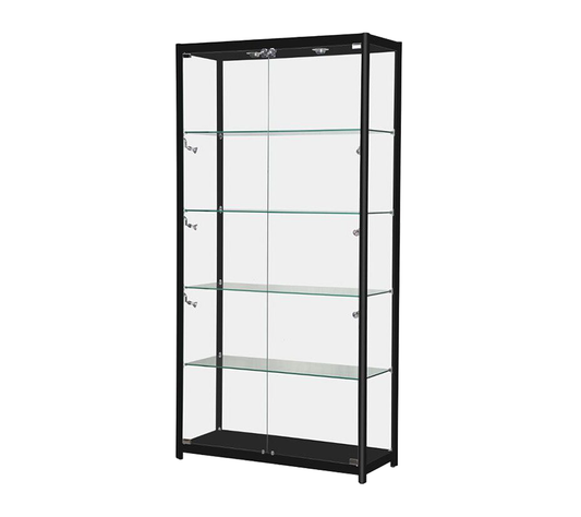 Black Tower Rectangular Aluminum Frame Case 40″L x 78″H