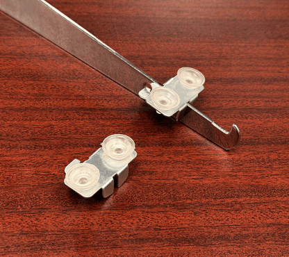 Snap-In Shelf Supporters w/ Rubber Bumpers For Knife Brackets