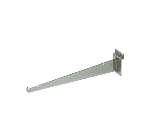 12″ Shelf Bracket For Slatwall – Chrome
