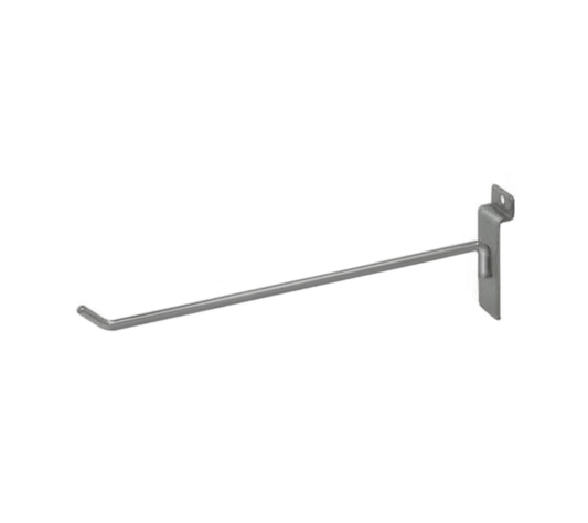 10″ Slatwall Hook – Satin Chrome