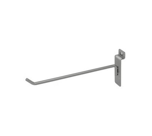 8″ Slatwall Hook – Satin Chrome