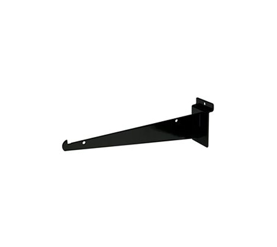 10″ Shelf Bracket For Slatwall – Black
