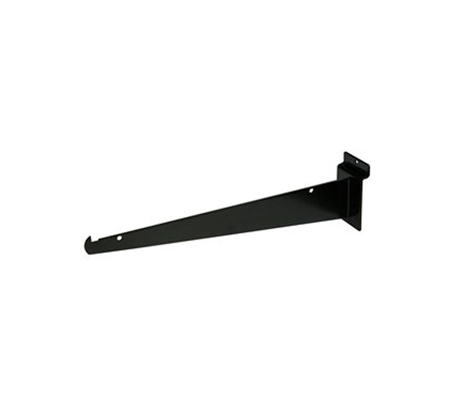 12″ Shelf Bracket For Slatwall – Black