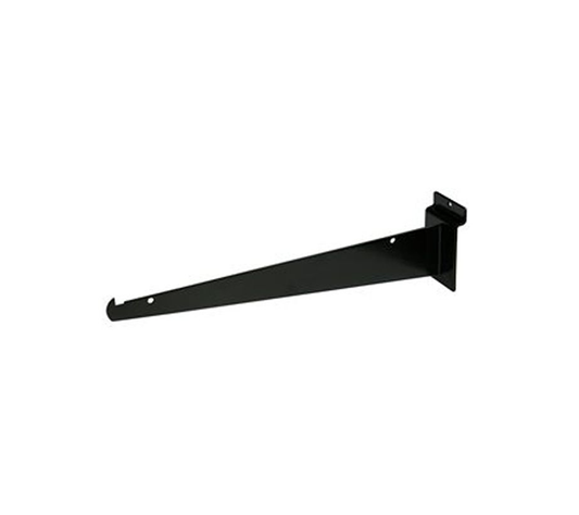 12″ Shelf Bracket For Slatwall – Black