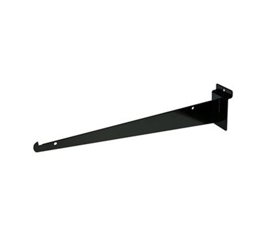 14″ Shelf Bracket For Slatwall – Black