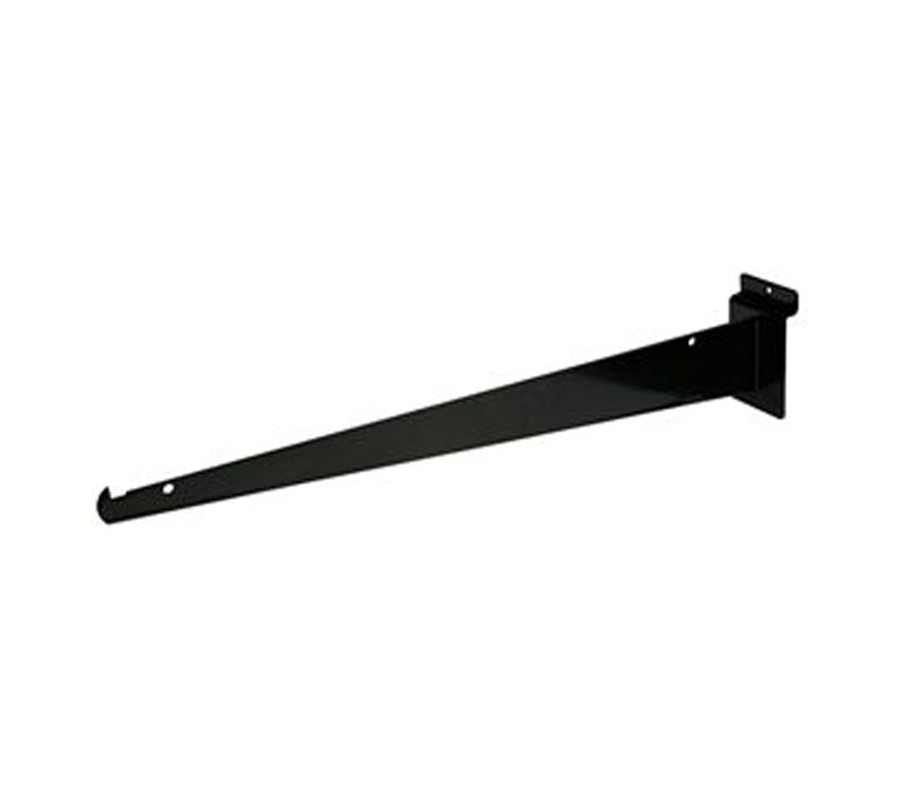 16″ Shelf Bracket For Slatwall – Black