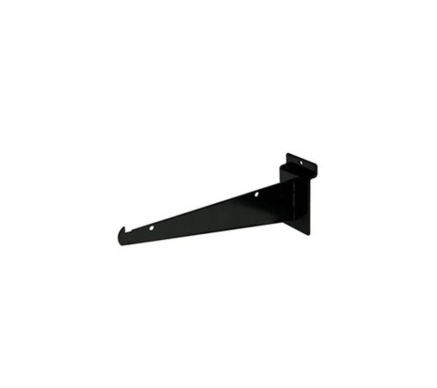 8″ Shelf Bracket For Slatwall – Black