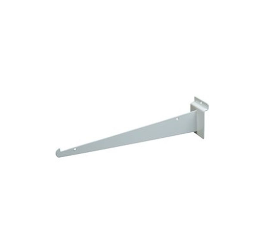 10″ Shelf Bracket For Slatwall – White