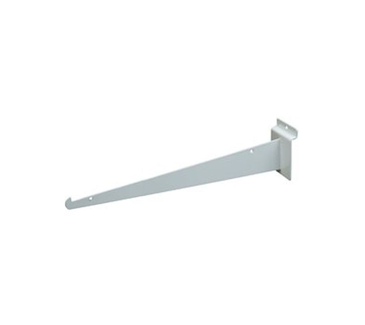 12″ Shelf Bracket For Slatwall – White