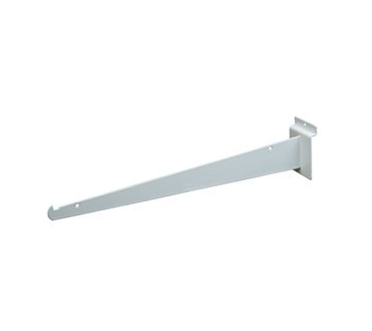 14″ Shelf Bracket For Slatwall – White