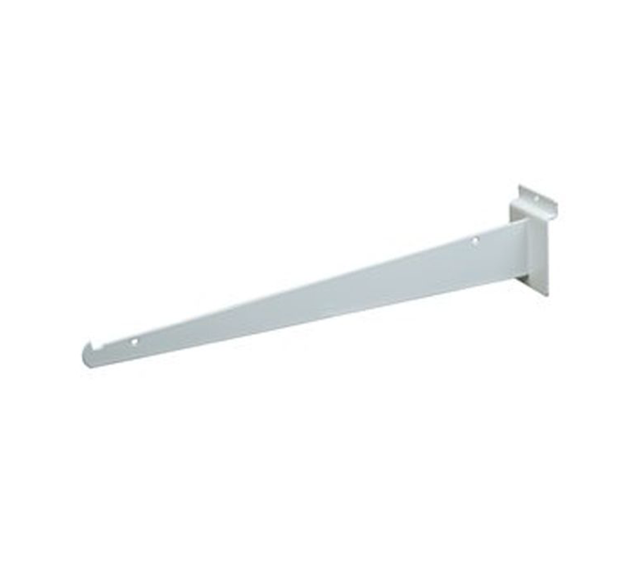 16″ Shelf Bracket For Slatwall – White