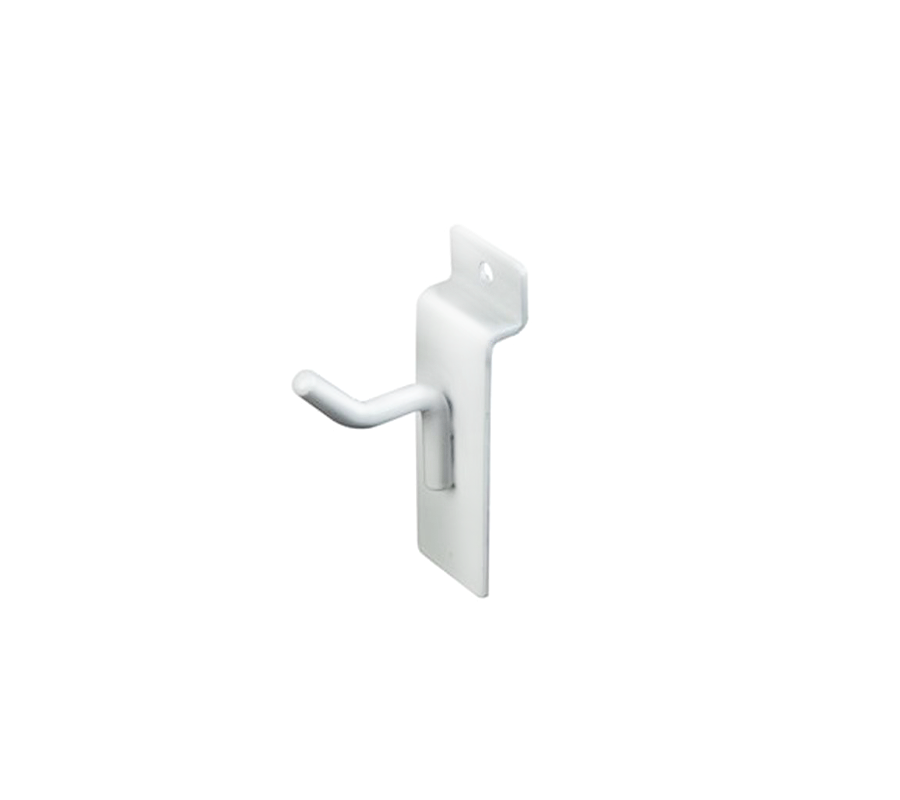 1″ Slatwall Hook – White
