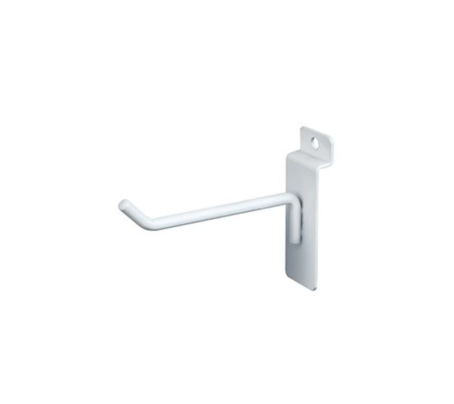 4″ Slatwall Hook – White