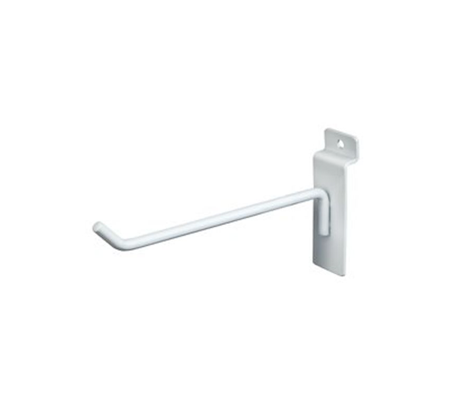 6″ Slatwall Hook – White