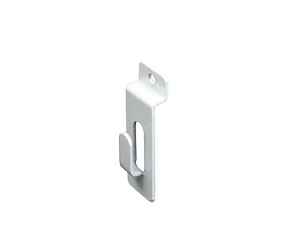 Slatwall Notched Hook – White