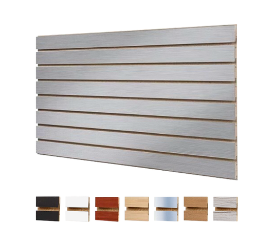 4′ x 8′ Slatwall Panel (Pack Of 1) – Silver
