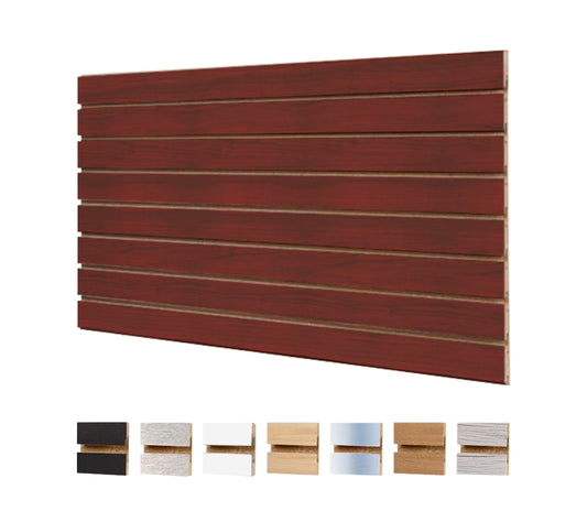 4′ x 8′ Slatwall Panel (Pack Of 1) – Cherry