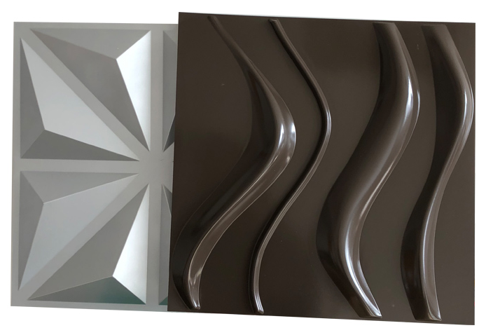 3D textured wall tiles