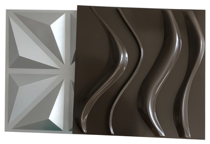 3D textured wall tiles