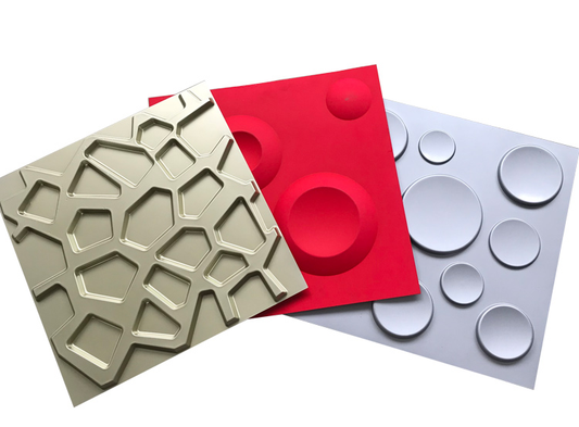 3D PVC wall panels for living room