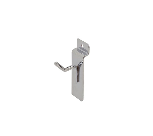 1″ Thin Slatwall Hook – Chrome