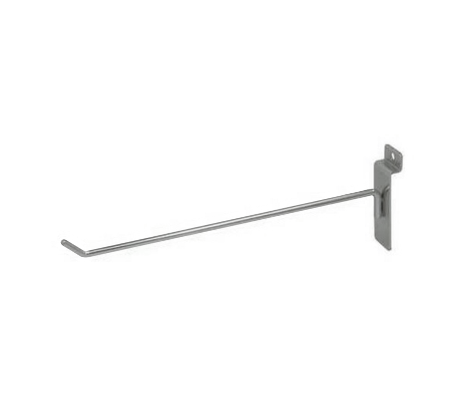 10″ Thin Slatwall Hook – Chrome