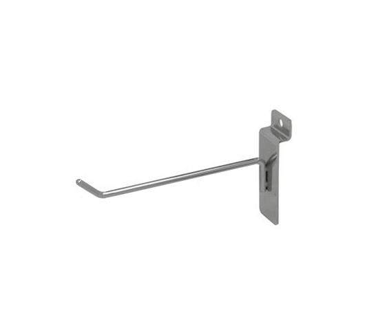 6″ Thin Slatwall Hook – Chrome