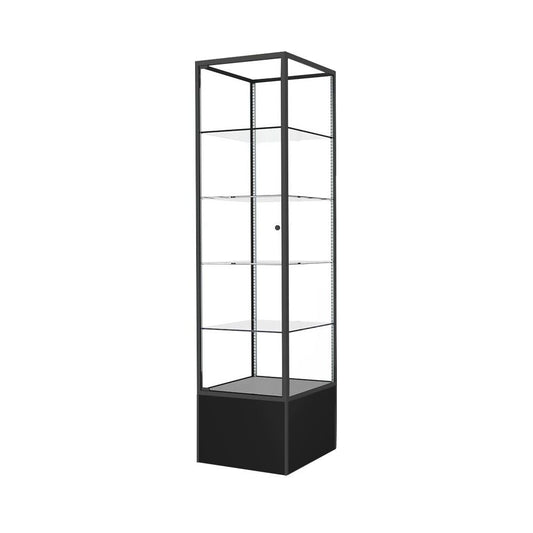 Black Extra Vision Square Tower Case 20″L x 72″H