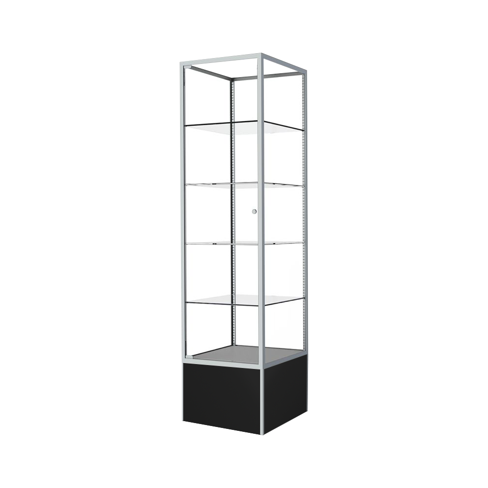 Silver Extra Vision Square Tower Case 20″L x 72″H